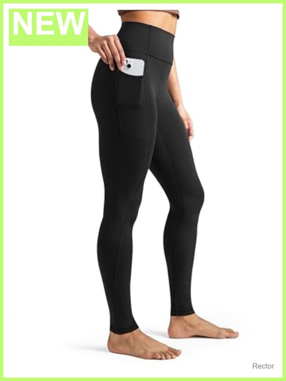 High-Waisted No Front Seam Yoga Leggings with Pockets Buttery Soft